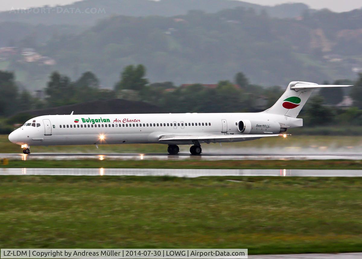LZ-LDM, 1994 McDonnell Douglas MD-82 (DC-9-82) C/N 53228/2104, Departure to Burgas.