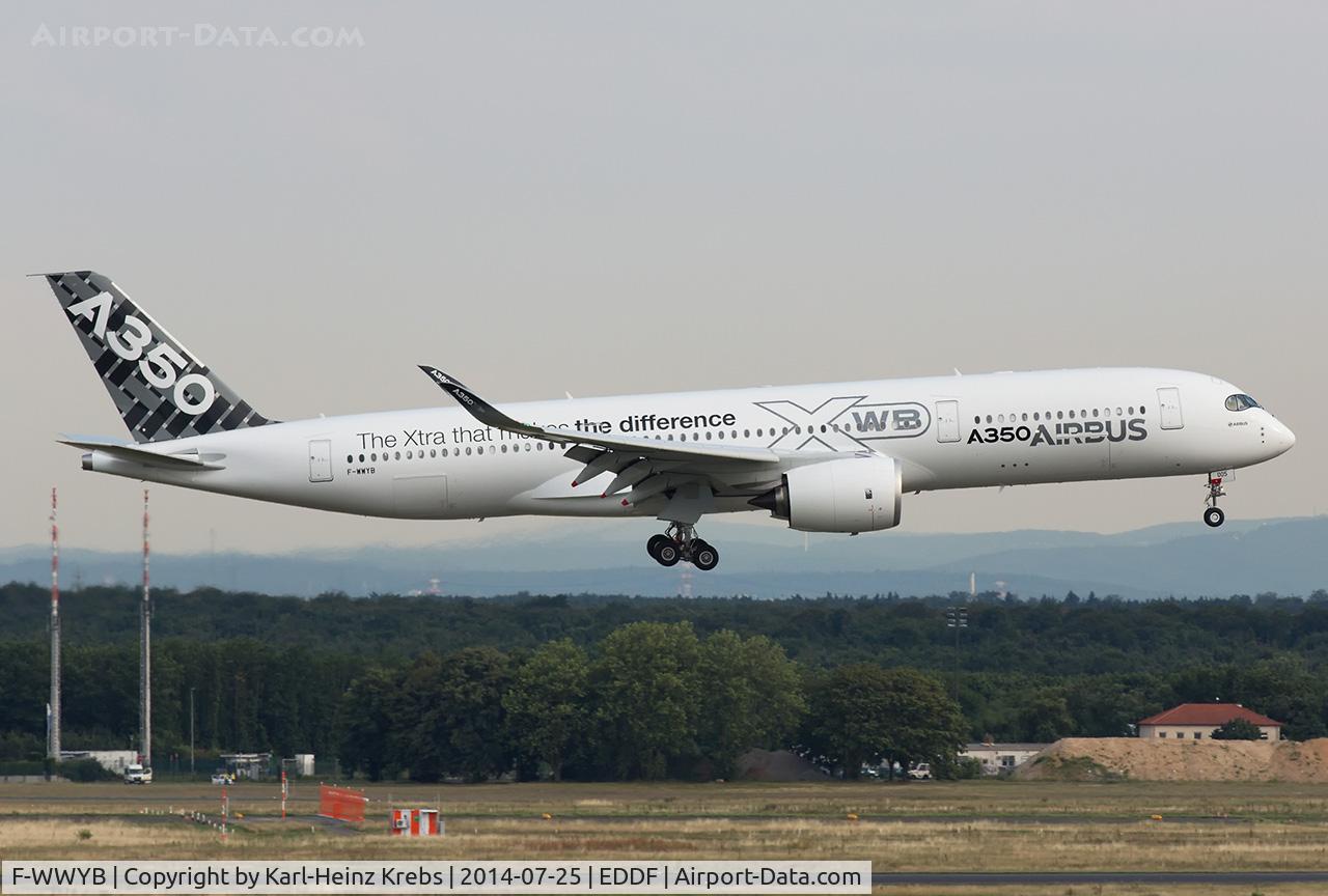 F-WWYB, 2014 Airbus A350-941 C/N 005, final RWY 25L