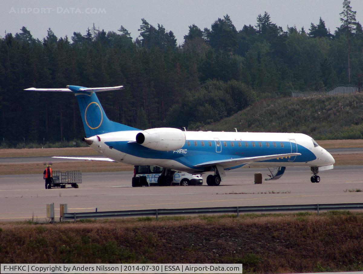 F-HFKC, 2000 Embraer ERJ-145LR (EMB-145LR) C/N 145282, Parked at ramp M.