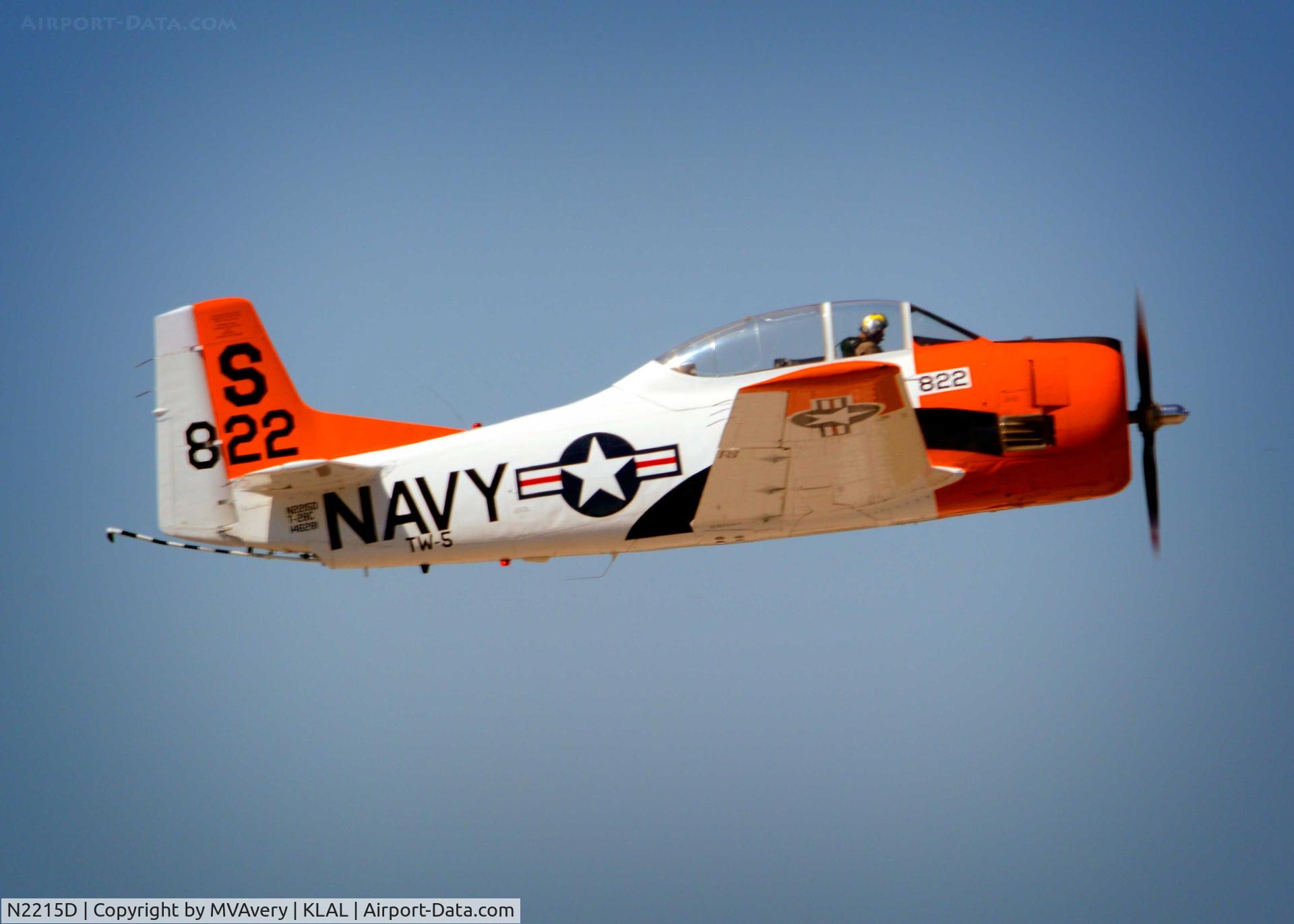 N2215D, 1957 North American T-28C Trojan C/N 252-44 (146281), 2014 Sun n Fun