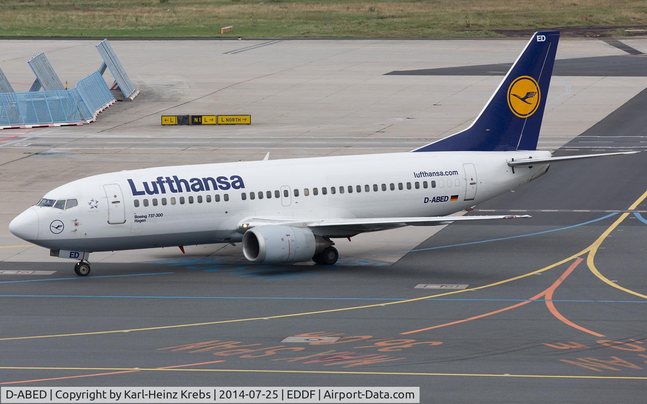 D-ABED, 1991 Boeing 737-330 C/N 25215, Lufthansa