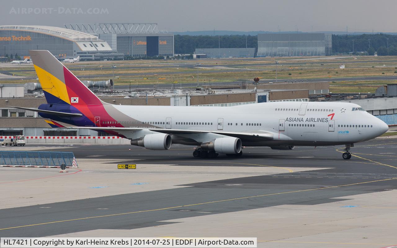 HL7421, 1996 Boeing 747-48EM C/N 25784, Asiana Airlines