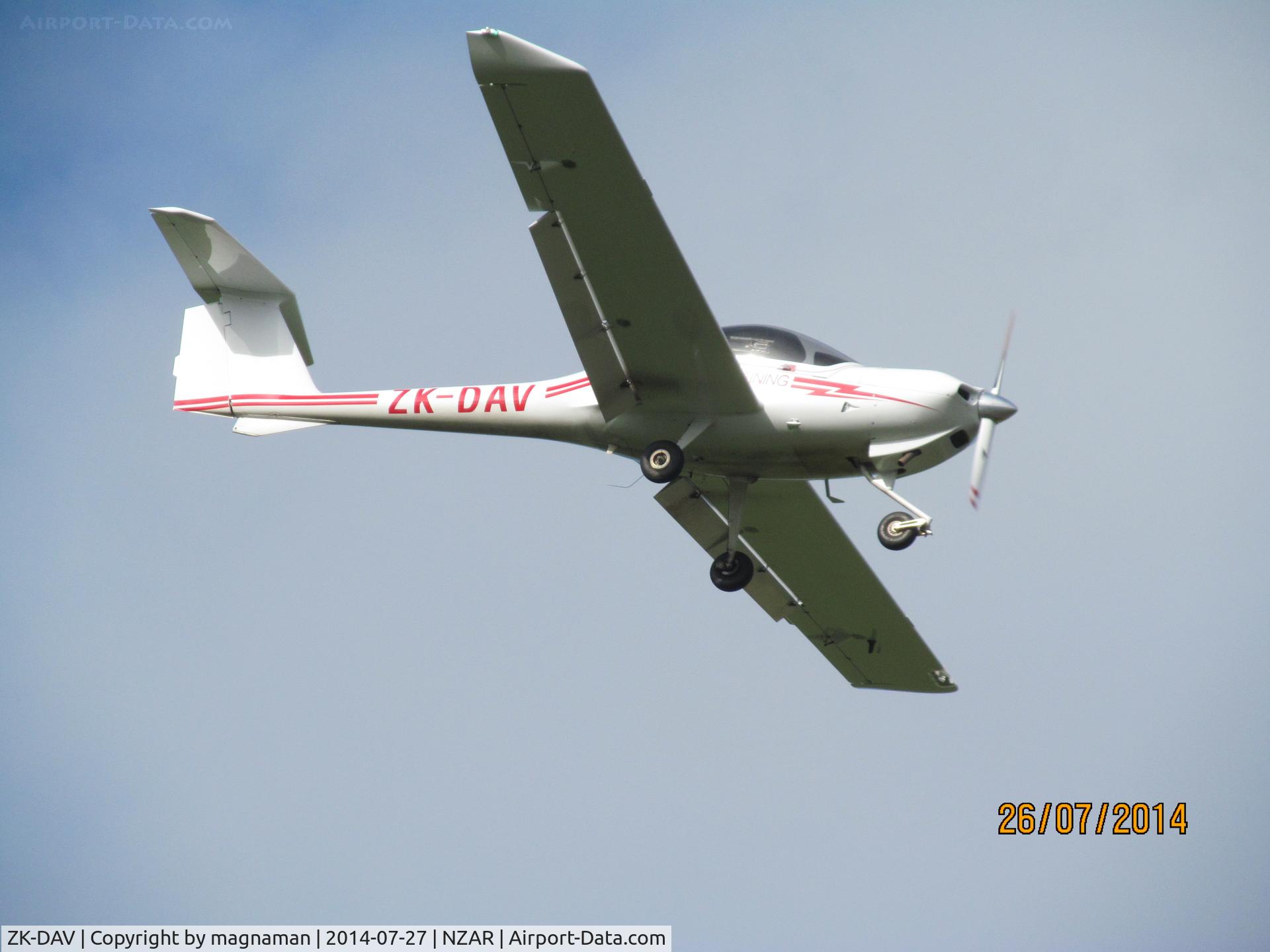 ZK-DAV, Diamond DA-20-C1 Eclipse C/N C0566, Diamond DA20 c/n Co566. Based at Ardmore