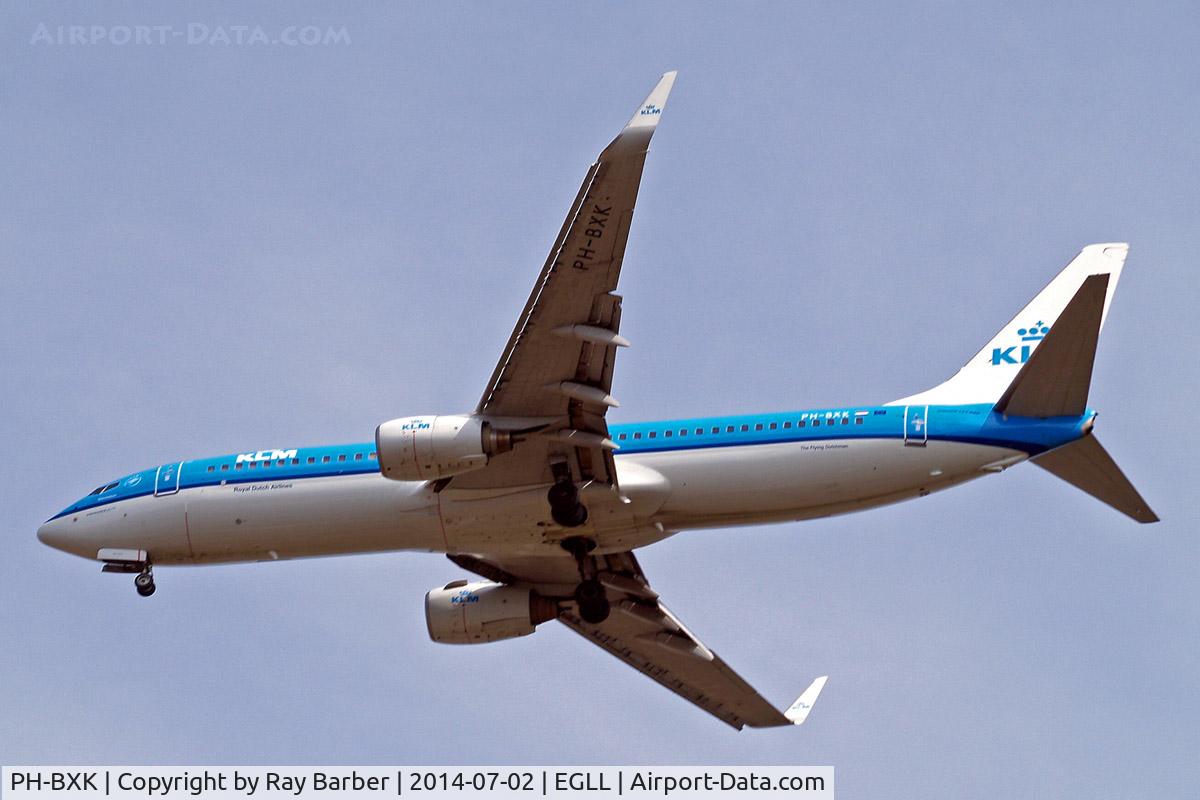 PH-BXK, 2000 Boeing 737-8K2 C/N 29598, Boeing 737-8K2 [29598] (KLM-Royal Dutch Airlines) Home~G 02/07/2014. On approach 27R.