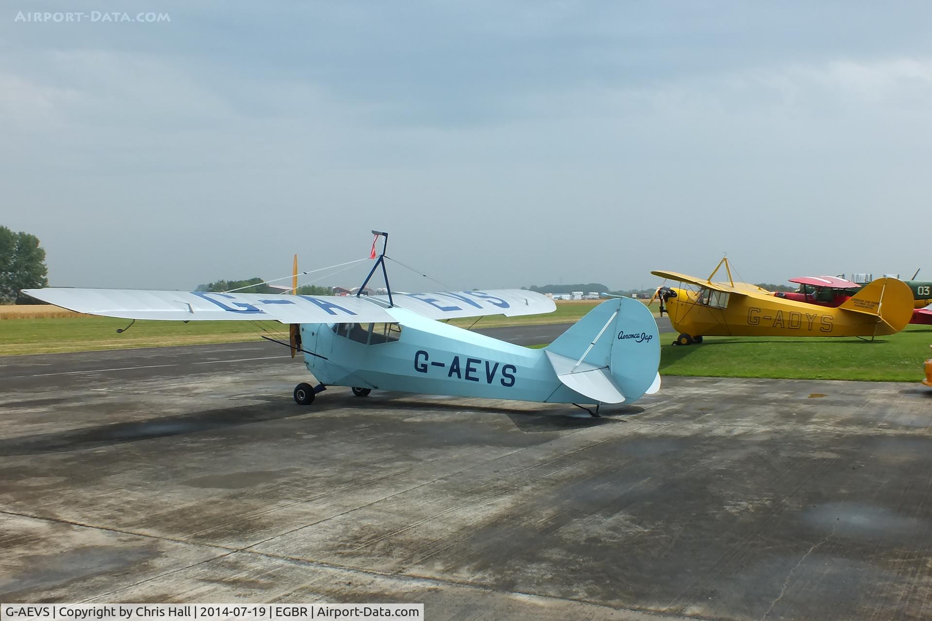 G-AEVS, 1937 Aeronca 100 C/N AB114, 'Jeeves' and 'Gladys'