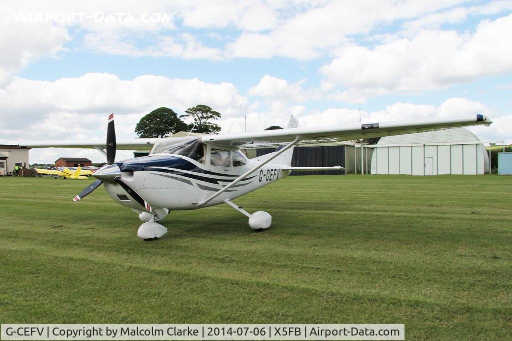 G-CEFV, 2005 Cessna 182T Skylane C/N 18281538, Cessna 182T Skylane, Fishburn Airfield UK, July 6th 2014.