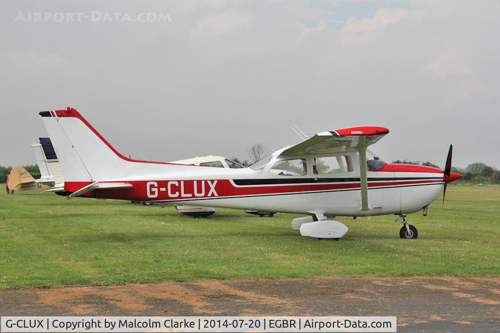G-CLUX, 1980 Reims F172N Skyhawk C/N 1996, Reims F172N  at The Fly-In & Vintage Air Race, The Real Aeroplane Company, Breighton Airfield, July 2014.