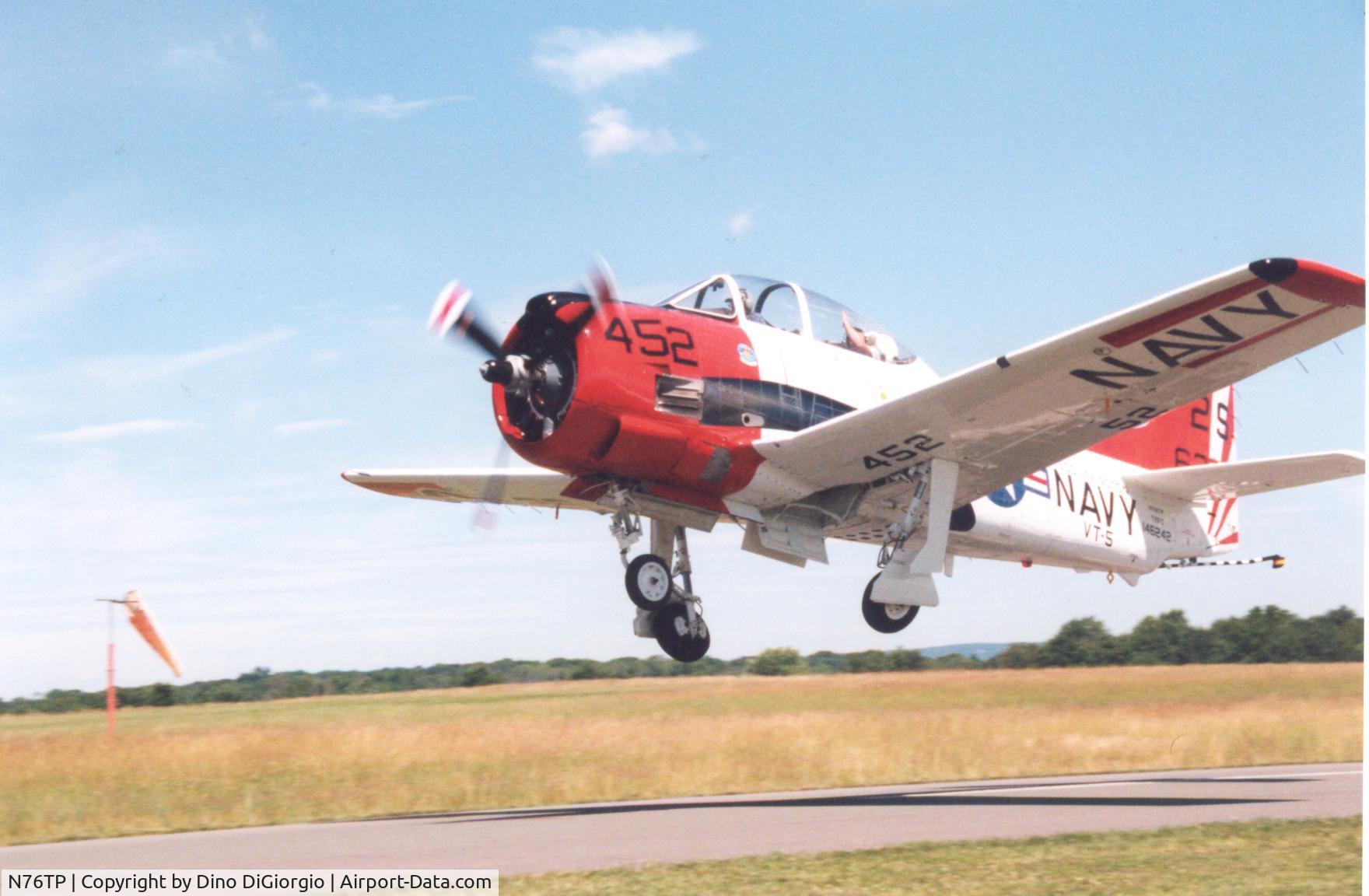 N76TP, North American T-28C Trojan Trojan C/N 252-5, Owner, Tom P from PA I believe. Was a great flight.