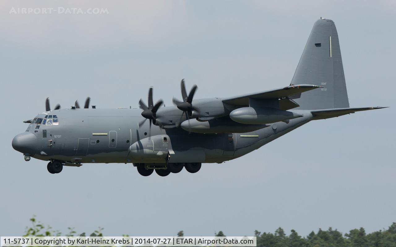 11-5737, 2011 Lockheed Martin MC-130J Commando II C/N 382-5737, on final RWY 26
