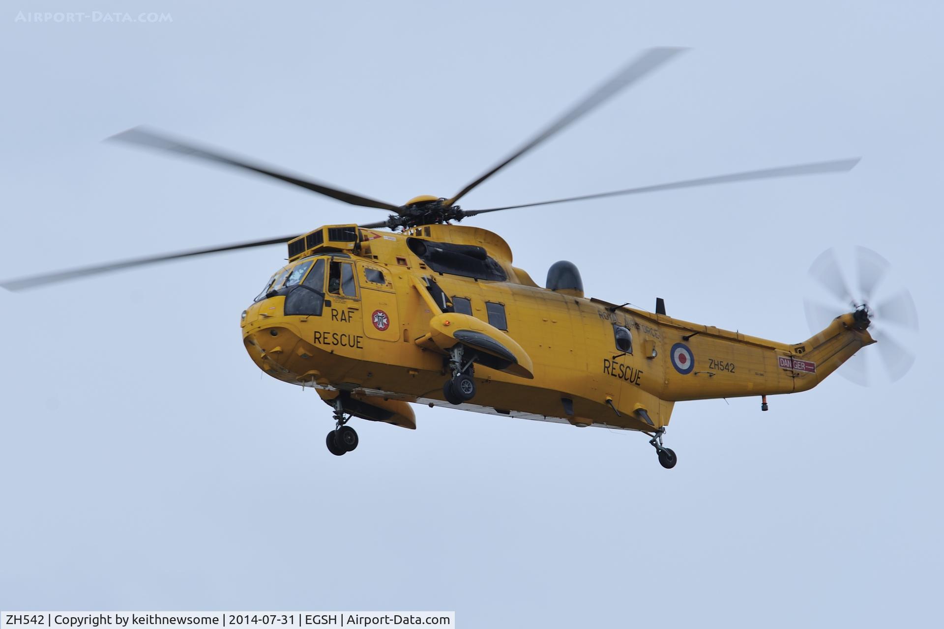 ZH542, Westland Sea King HAR.3A C/N WA1008, Arriving from Norfolk and Norwich Hospital.