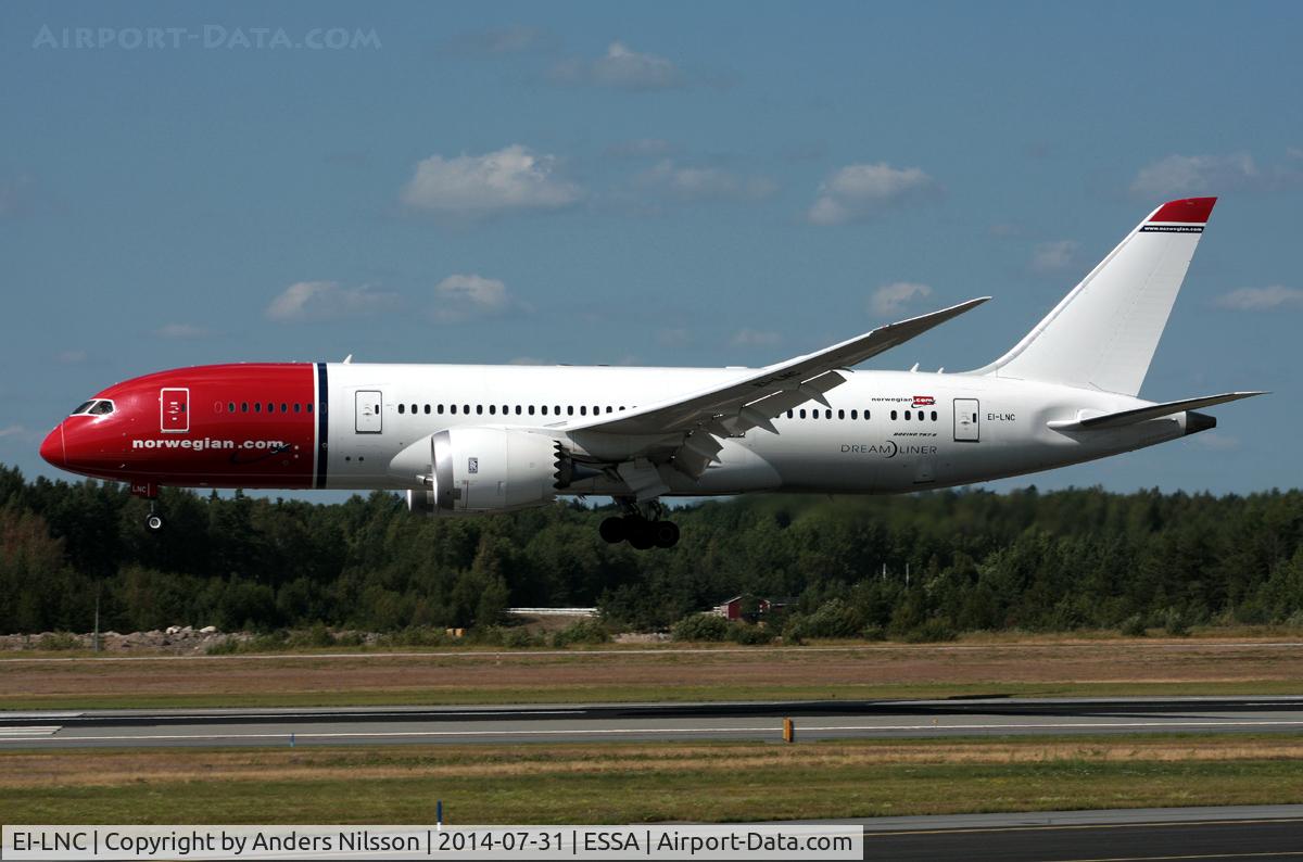 EI-LNC, 2013 Boeing 787-8 Dreamliner C/N 34795, Landing runway 26.