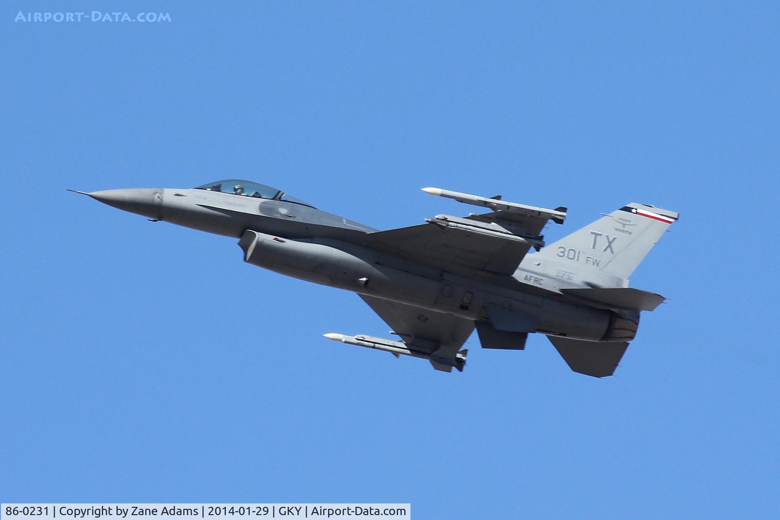 86-0231, 1986 General Dynamics F-16C Fighting Falcon C/N 5C-337, At Navy Fort Worth