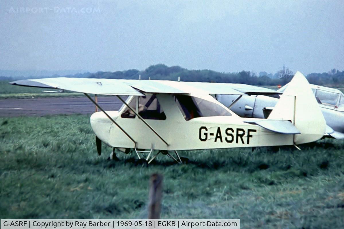 G-ASRF, Gowland Jenny Wren C/N PFA 1300, G-ASRF   Gowland GWG.2 Jenny Wren [PFA 1300] Biggin Hill~G 18/05/1969. From a slide.