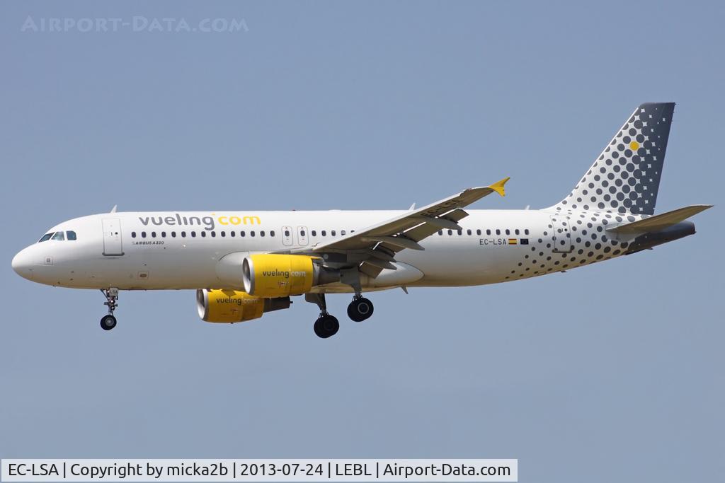 EC-LSA, 2009 Airbus A320-214 C/N 4128, Landing