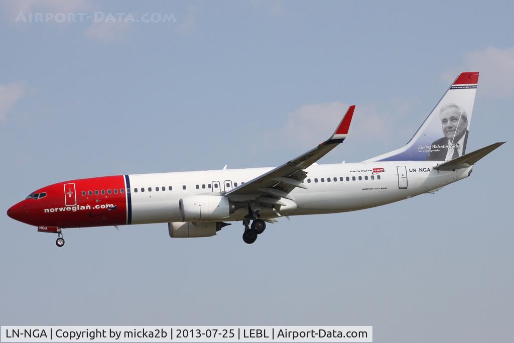 LN-NGA, 2012 Boeing 737-8JP C/N 39014, Landing