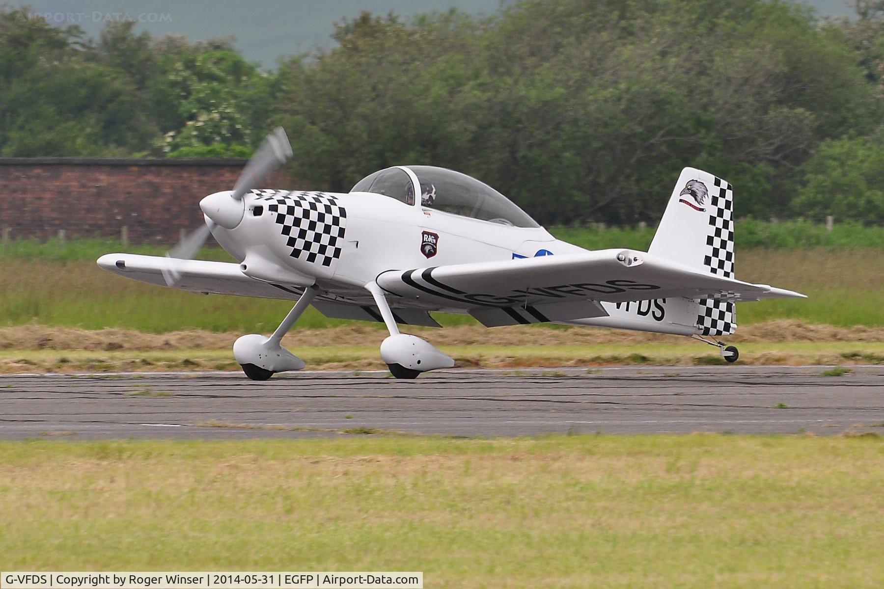 G-VFDS, 2012 Vans RV-8 C/N PFA 303-14637, Raven 2 of Team Raven 5-ship formation aerobatic display team.