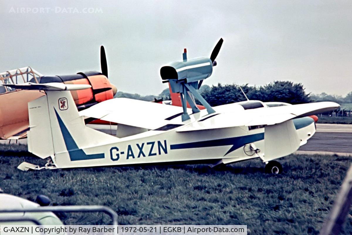 G-AXZN, Schweizer TSC-1A1 Teal C/N 8, Thurston TSC-1A Teal [008] Biggin Hill~G 21/05/1972. From a slide.