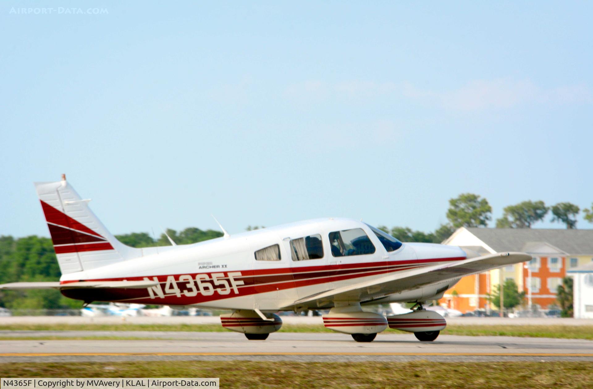 N4365F, 1984 Piper PA-28-181 Archer II C/N 28-8490082, 2014 Sun n Fun