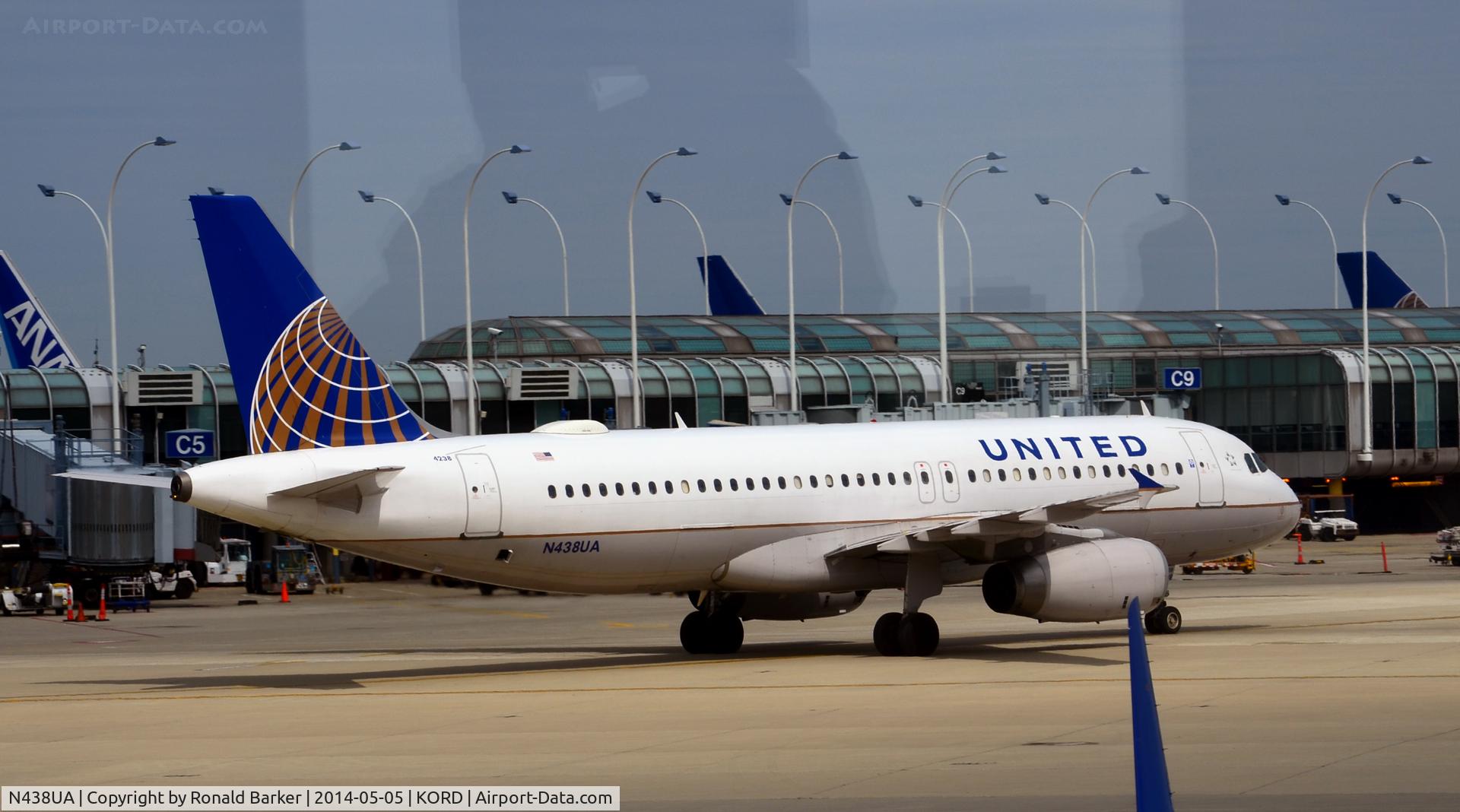 N438UA, 1997 Airbus A320-232 C/N 678, Taxi O'Hare