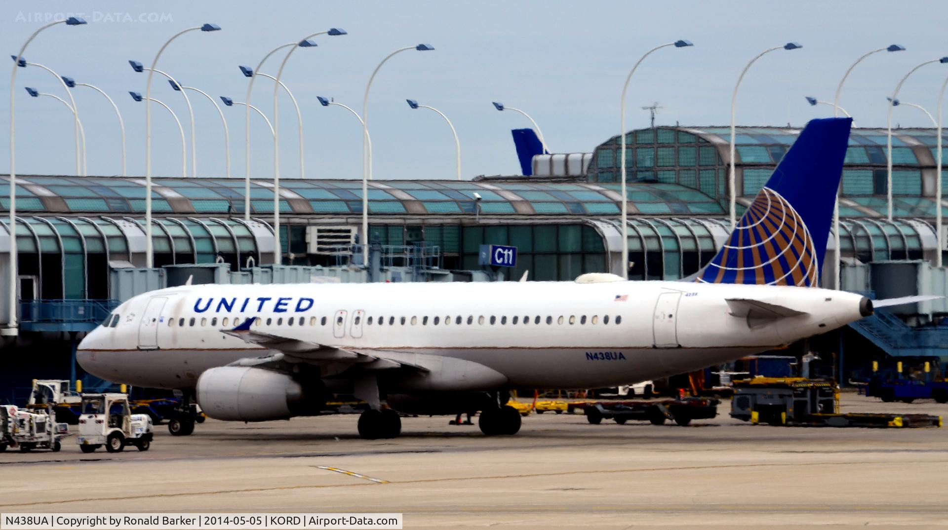 N438UA, 1997 Airbus A320-232 C/N 678, At the gate O'Hare