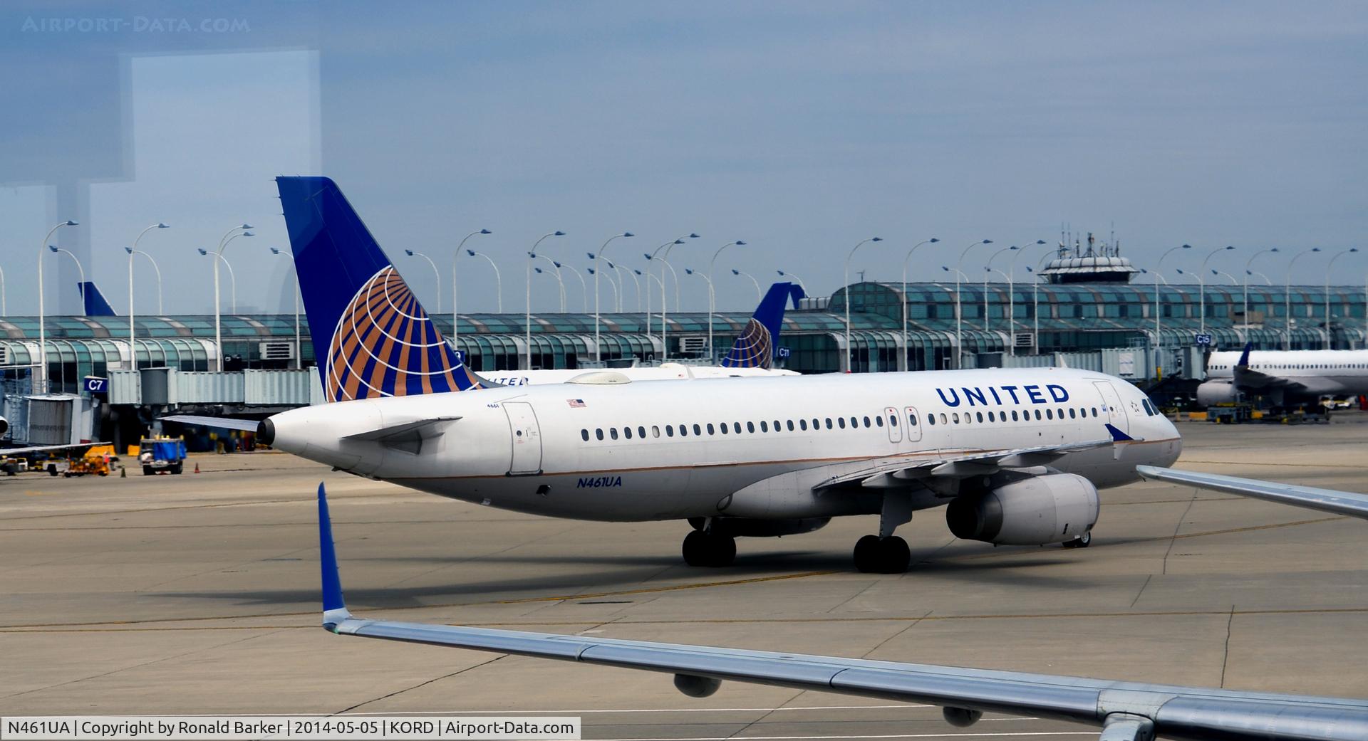 N461UA, 2000 Airbus A320-232 C/N 1266, Taxi O'Hare