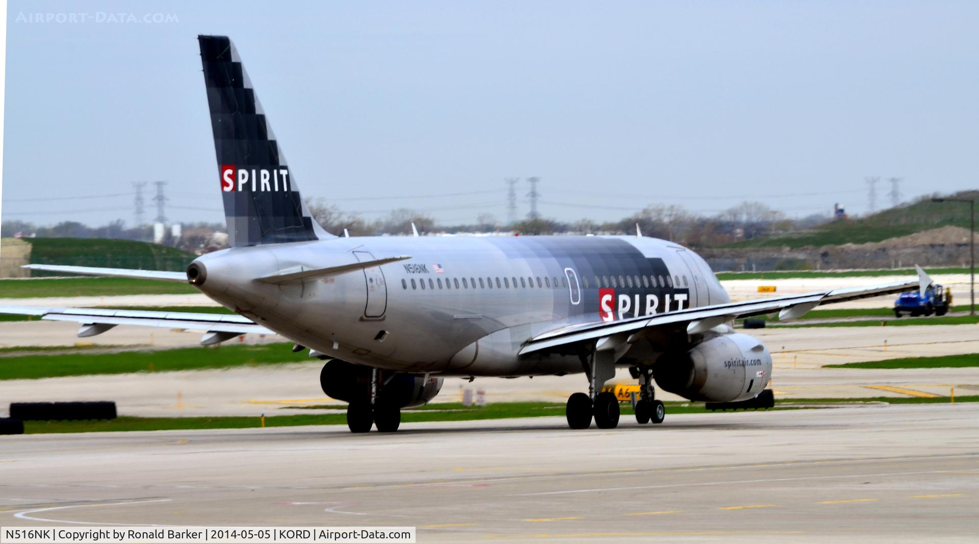 N516NK, 2006 Airbus A319-132 C/N 2704, Taxi O'Hare