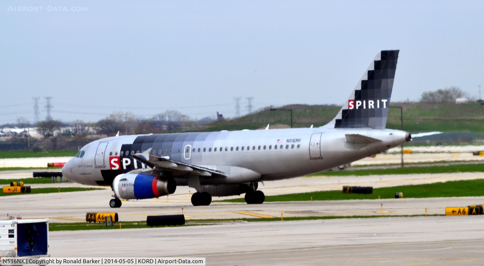 N516NK, 2006 Airbus A319-132 C/N 2704, Taxi O'Hare