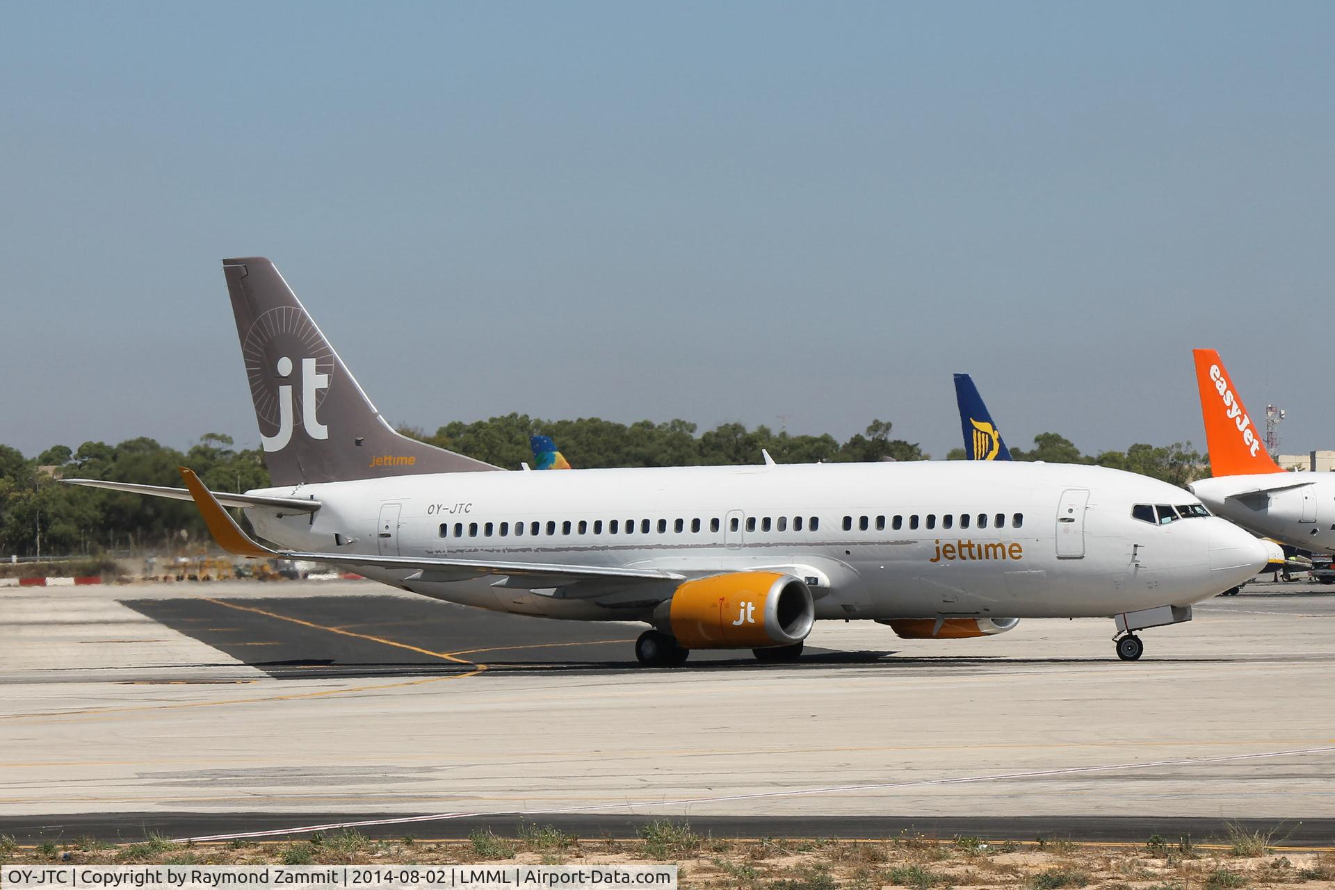 OY-JTC, 1987 Boeing 737-3L9 C/N 23718, B737-300 OY-JTC Jettime