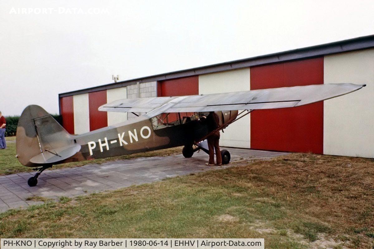 PH-KNO, 1954 Piper L-21B Super Cub (PA-18-135) C/N 18-3862, Piper PA-18-135 Super Cub [18-3862] Hilversum~PH 14/06/1980. From a slide.