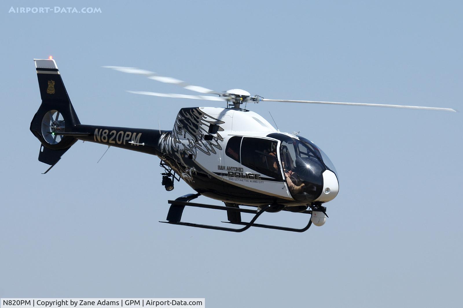 N820PM, 2013 Eurocopter EC-120B Colibri C/N 1686, San Antonio Police new helicopter at Grand Prairie Municipal Airport