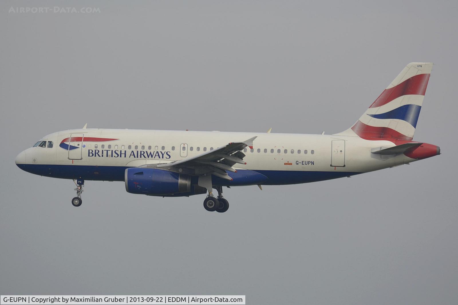 G-EUPN, 2000 Airbus A319-131 C/N 1261, British Airways
