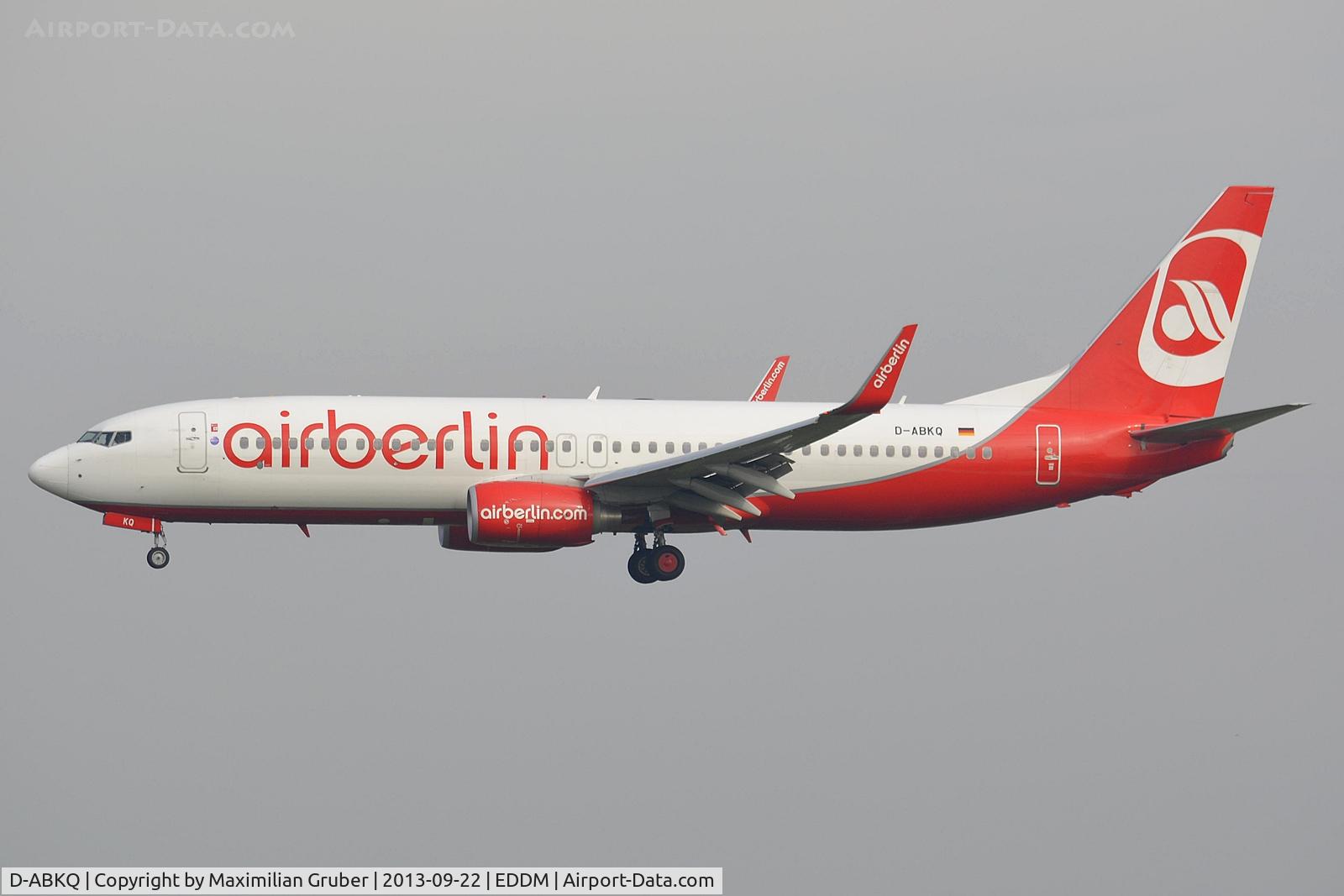 D-ABKQ, 2011 Boeing 737-86J C/N 37760, Air Berlin