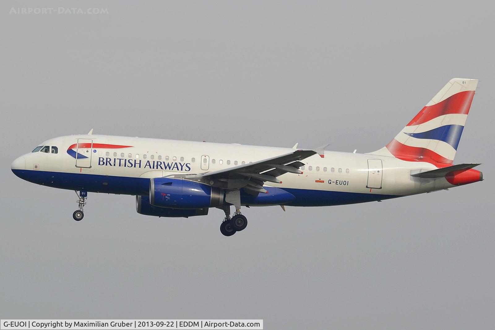 G-EUOI, 2001 Airbus A319-131 C/N 1606, British Airways