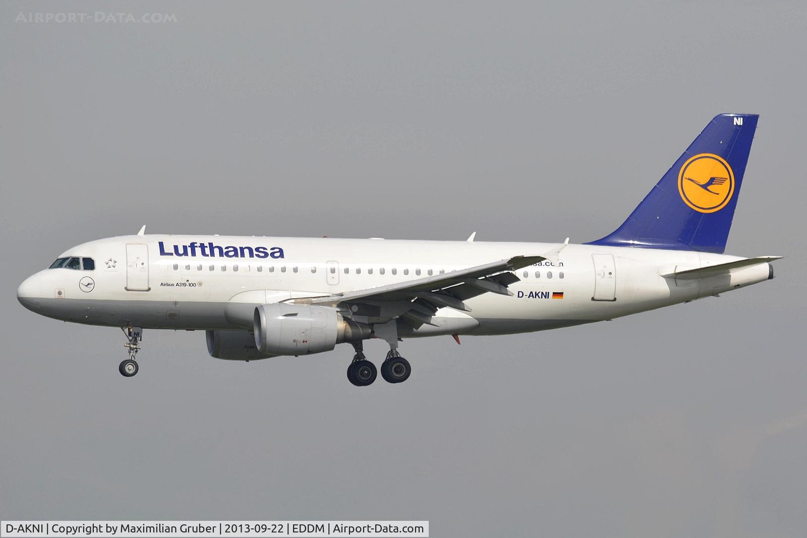 D-AKNI, 1999 Airbus A319-112 C/N 1016, Lufthansa