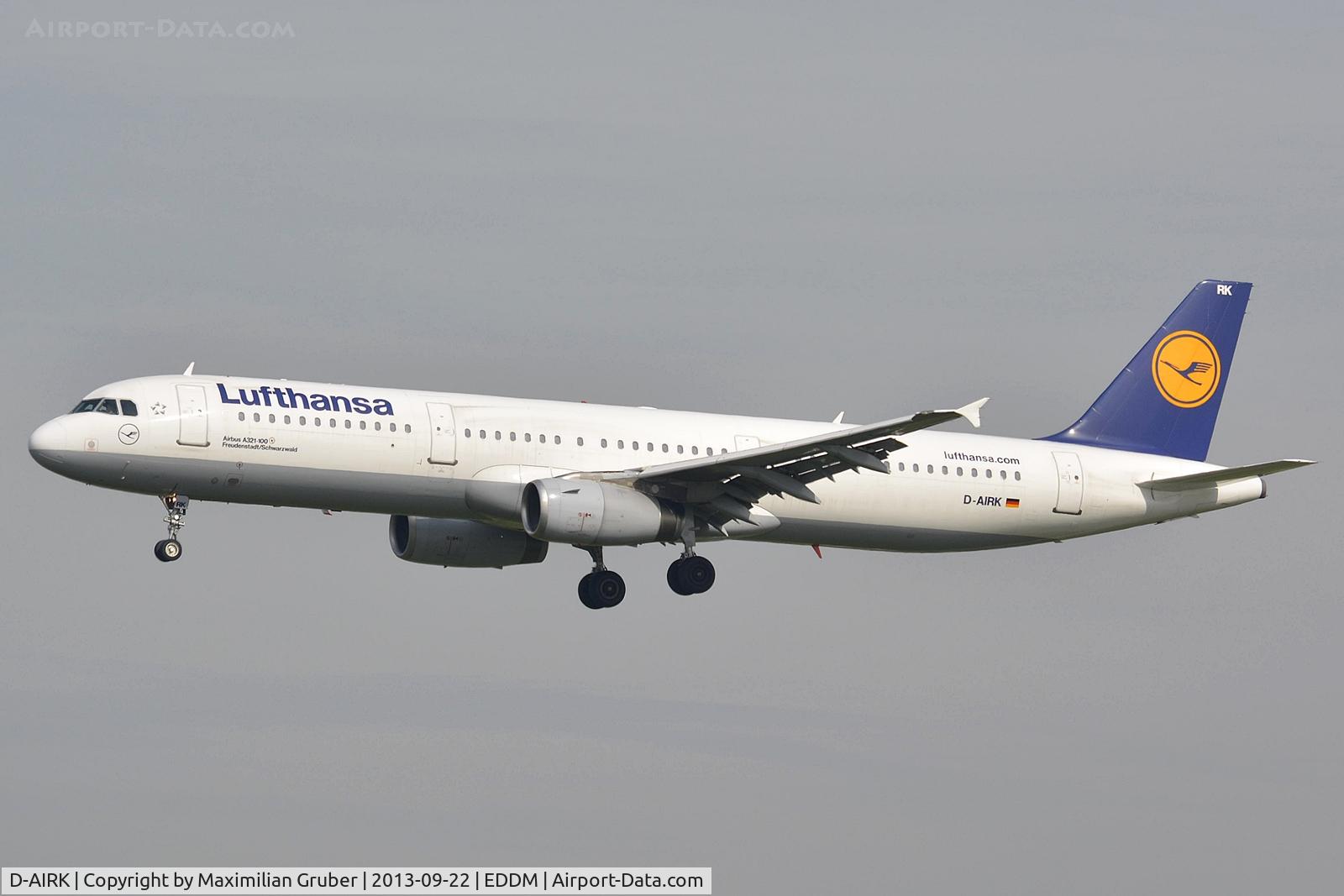 D-AIRK, 1994 Airbus A321-131 C/N 0502, Lufthansa