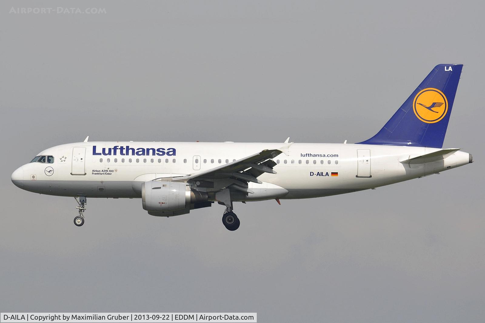 D-AILA, 1996 Airbus A319-114 C/N 609, Lufthansa