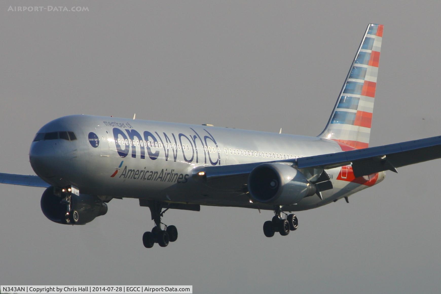 N343AN, 2003 Boeing 767-323 C/N 33082, American Airlines