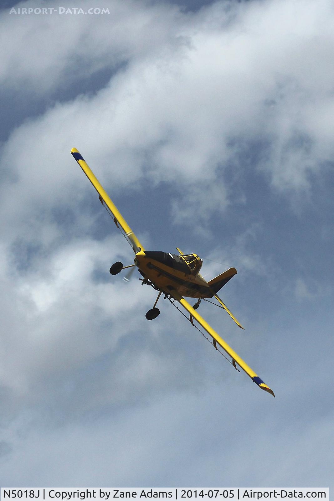 N5018J, 1997 Air Tractor Inc AT-502B C/N 502B-0432, Working near Morton, TX