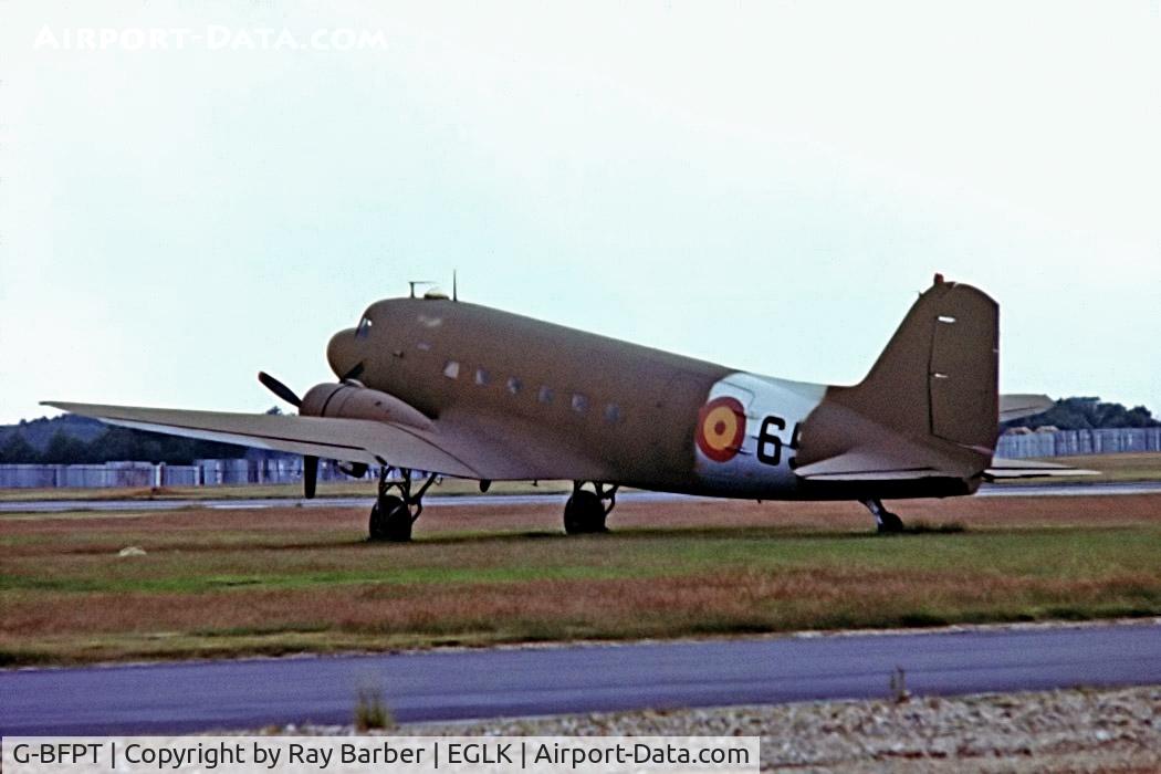 G-BFPT, 1943 Douglas C-47A Skytrain (DC-3) C/N 19268, Douglas DC-3C-47A-70-DL [19268] ( Warbirds of Great Britain Ltd) Blackbushe~G 03//09/1978