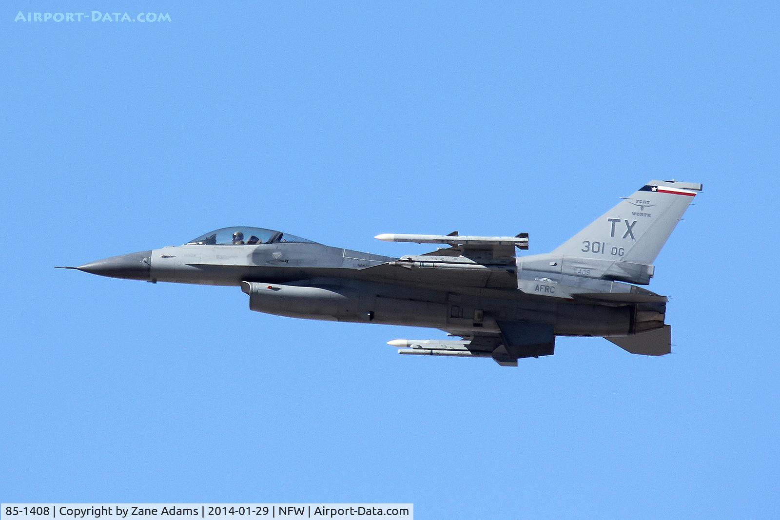 85-1408, 1985 General Dynamics F-16C Fighting Falcon C/N 5C-188, At NAS/JRB Fort Worth