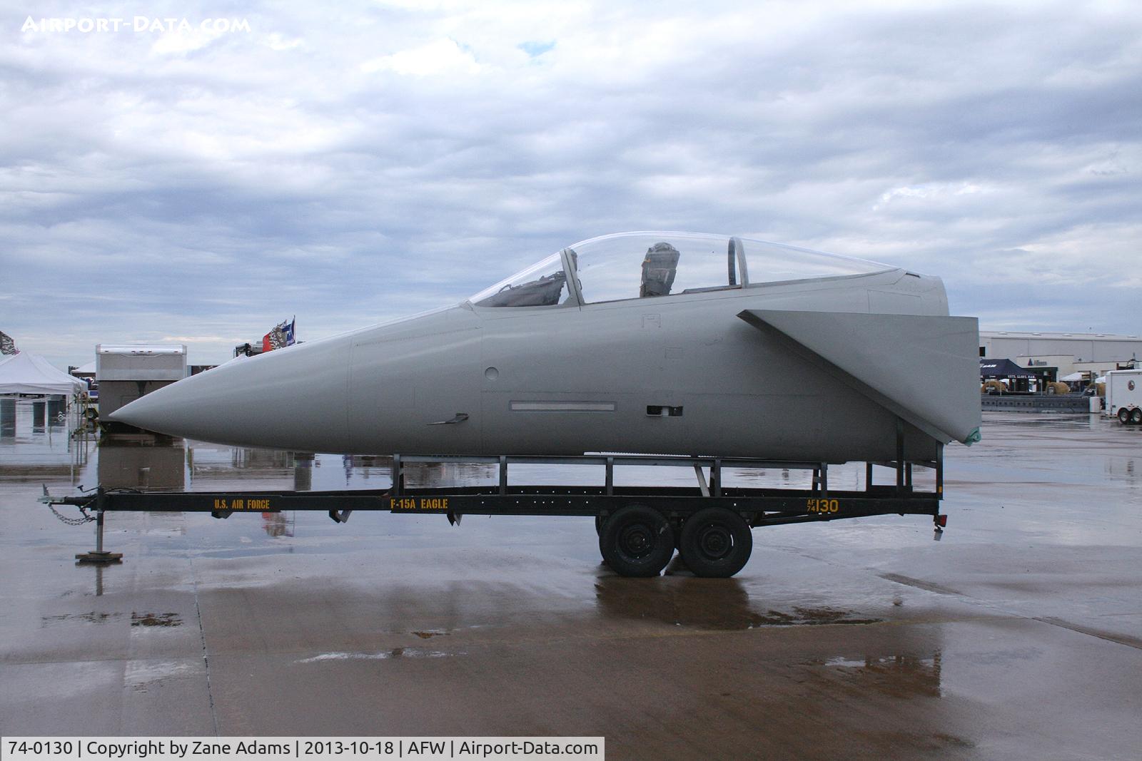 74-0130, 1974 McDonnell Douglas F-15A Eagle C/N 106/A091, Nose only on display at the 2014 Alliance Airshow