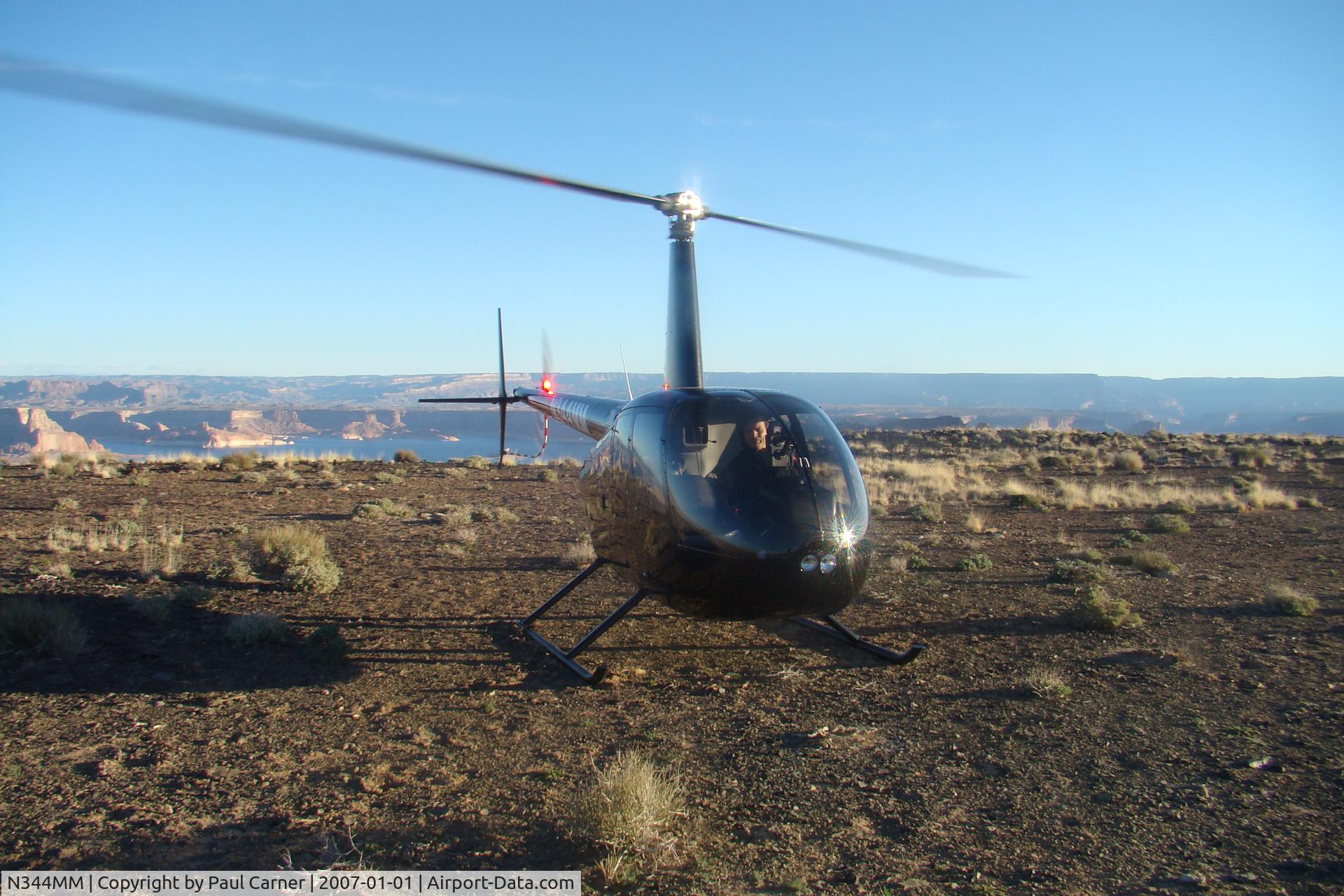N344MM, 2006 Robinson R44 II C/N 11280, N344MM on a mesa east of Page, AZ