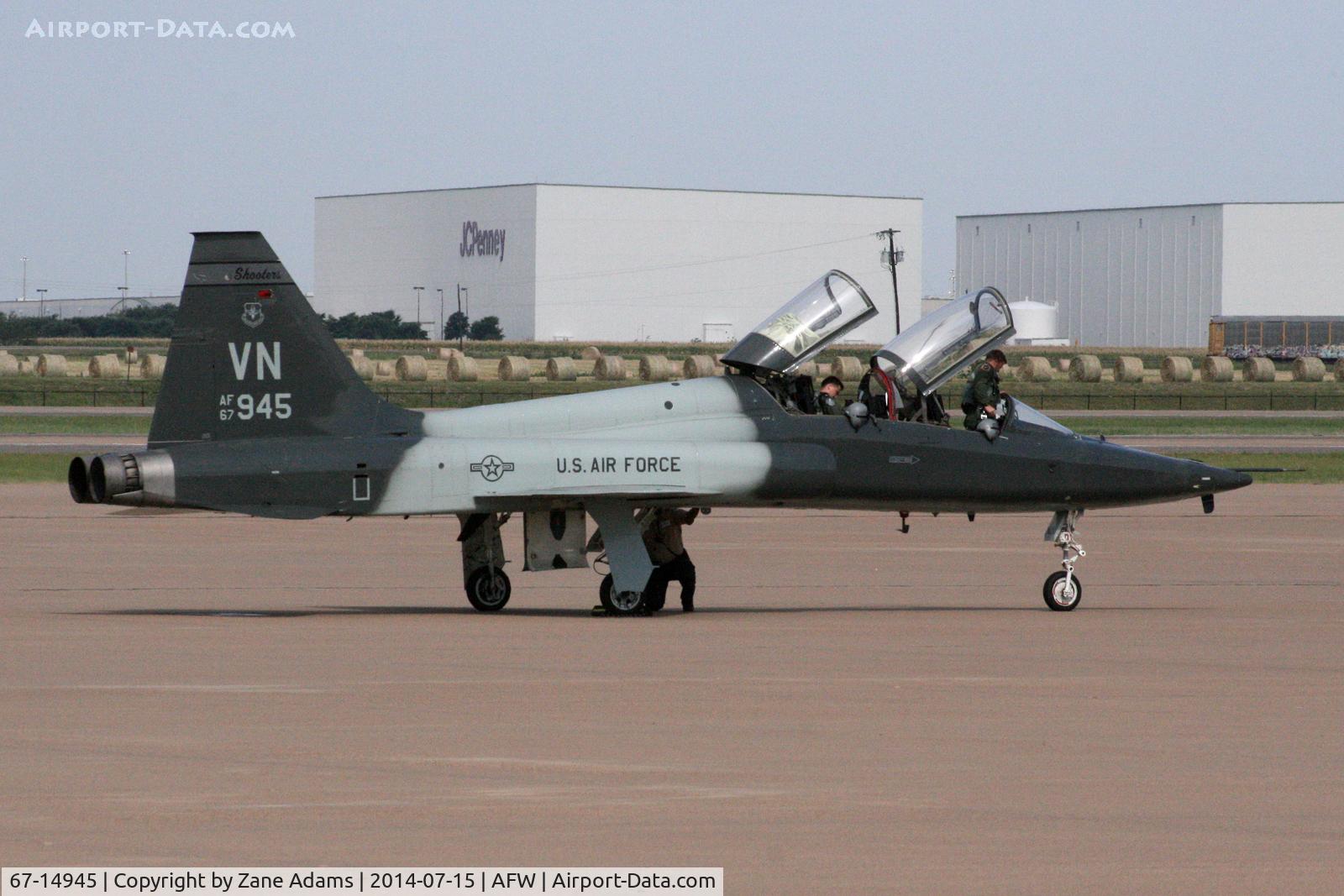 67-14945, 1967 Northrop T-38A C/N T.6086, USAF T-38 at Alliance Airport - Fort Worth, TX