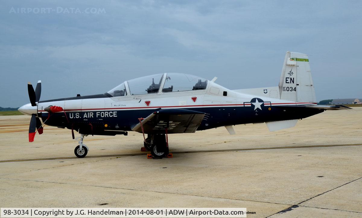 98-3034, 1998 Raytheon T-6A Texan II C/N PT-38, Visiting Washington.