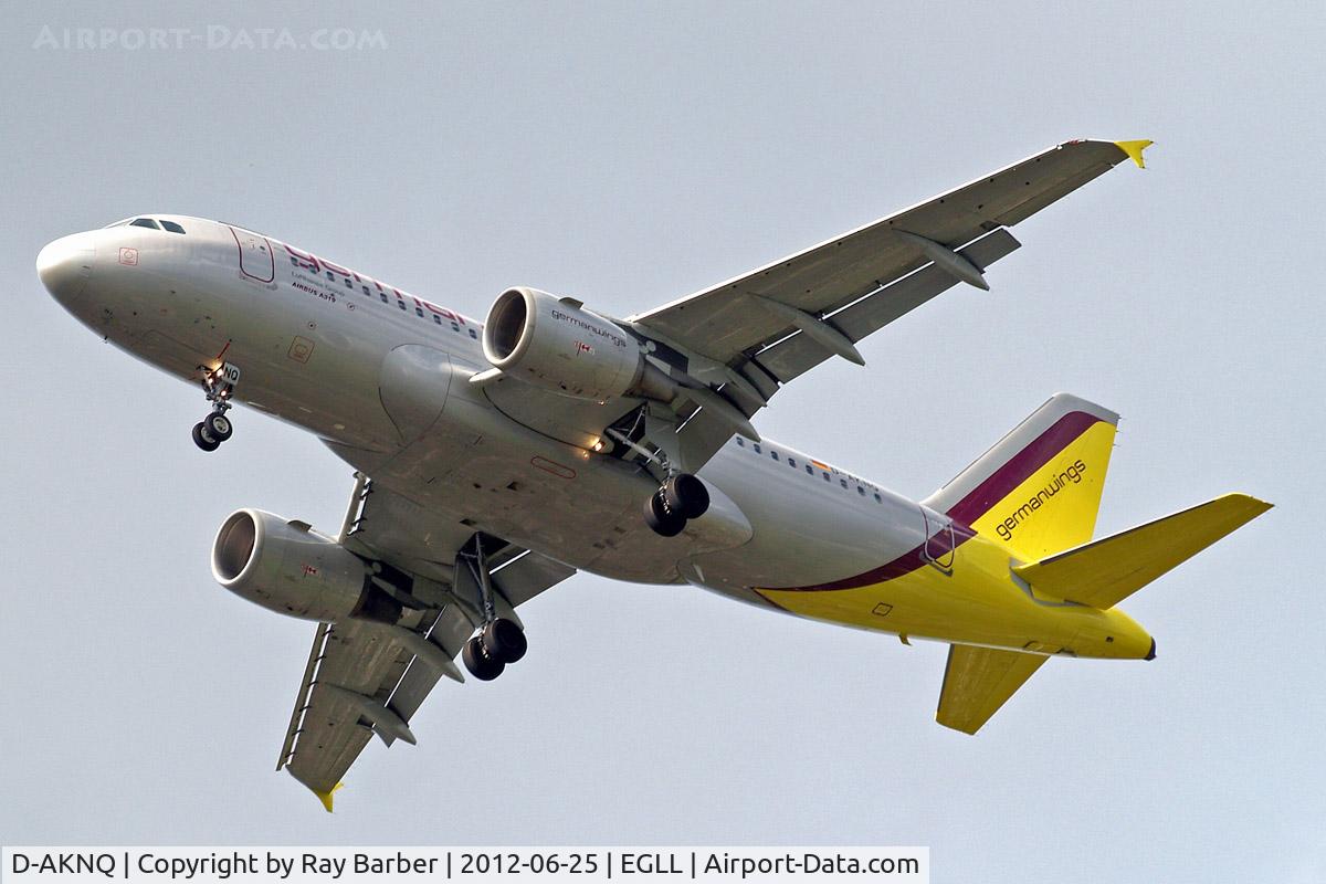 D-AKNQ, 2000 Airbus A319-112 C/N 1170, Airbus A319-112 [1170] (Germanwings) Home~G 25/06/2012. On approach 27R