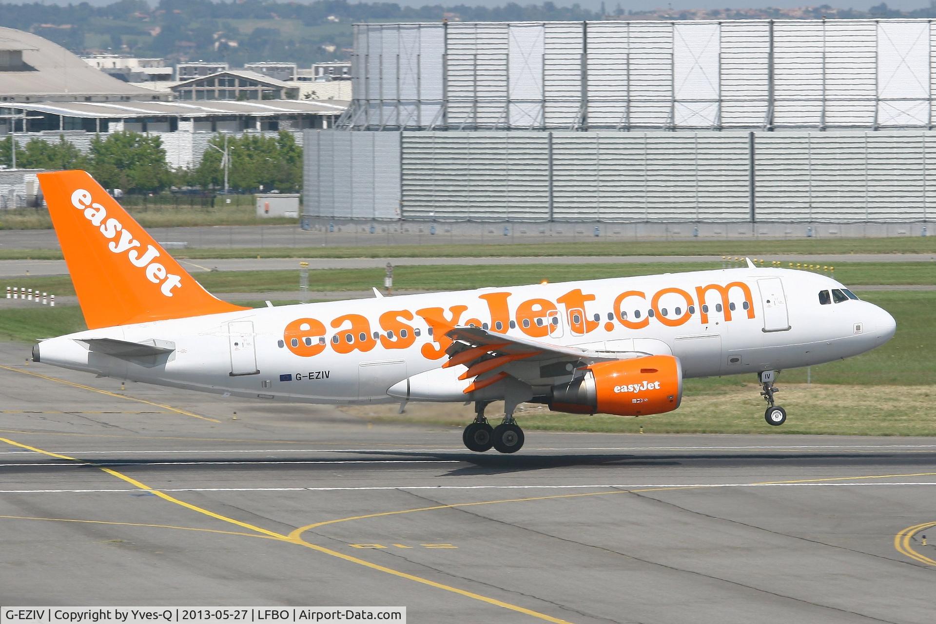 G-EZIV, 2005 Airbus A319-111 C/N 2565, Airbus A319-111, Landing rwy 14R, Toulouse-Blagnac Airport (LFBO-TLS)