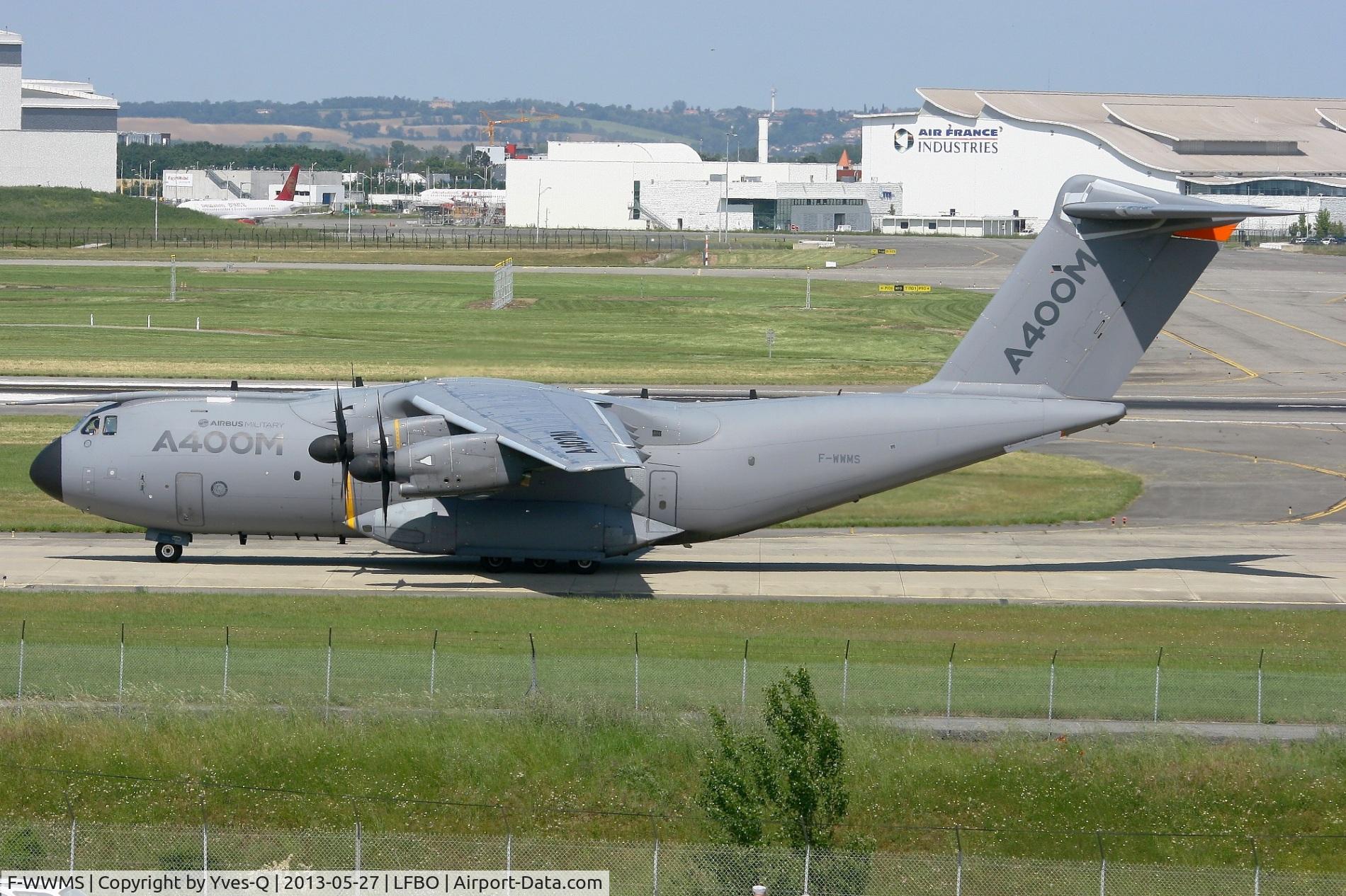 F-WWMS, 2010 Airbus A400M Atlas C/N 003, Airbus Military A-400M Atlas, Taxiing Before Take-off Rwy 14R, Toulouse Blagnac Airport (LFBO-TLS)