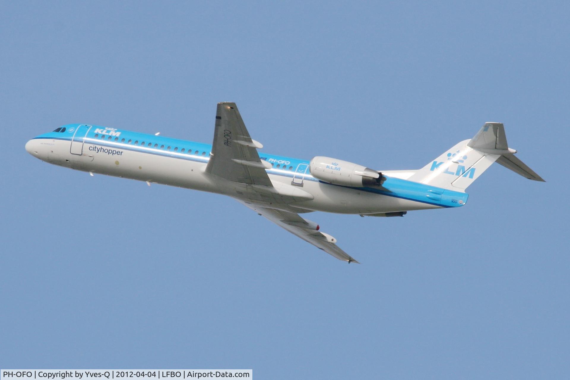 PH-OFO, 1995 Fokker 100 (F-28-0100) C/N 11462, Fokker 100 (F-28-0100), Take off rwy 32R, Toulouse-Blagnac Airport (LFBO-TLS)