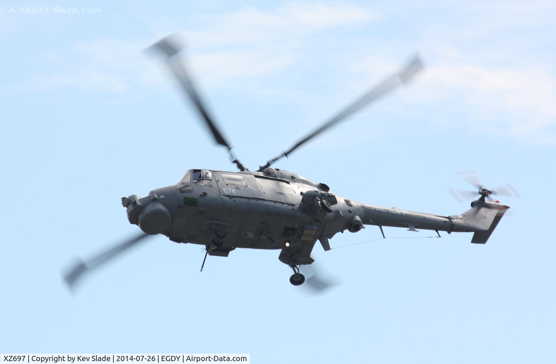 XZ697, 1980 Westland Lynx HMA.8 C/N 145, Displaying as part of the RN Lynx role demo.