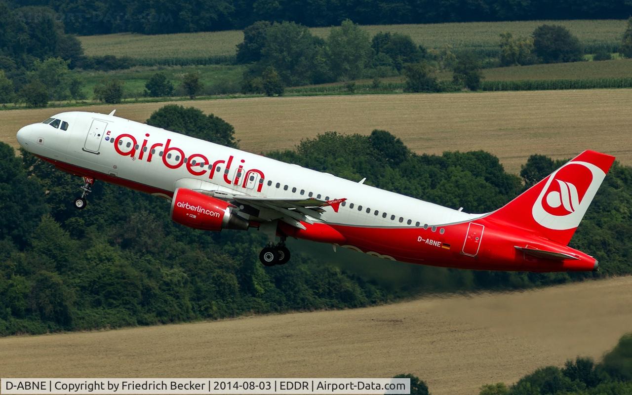 D-ABNE, 2003 Airbus A320-214 C/N 2003, departure via RW27 to Palma